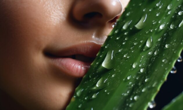 Does aloe vera work for chapped lips?