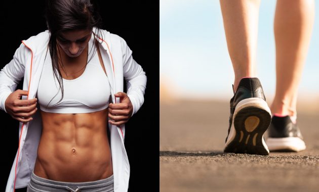 7 ways to tone abs while walking