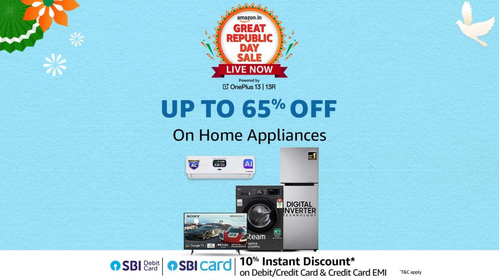 Amazon Republic Day Sale 2025: Up to 60% off on home appliances