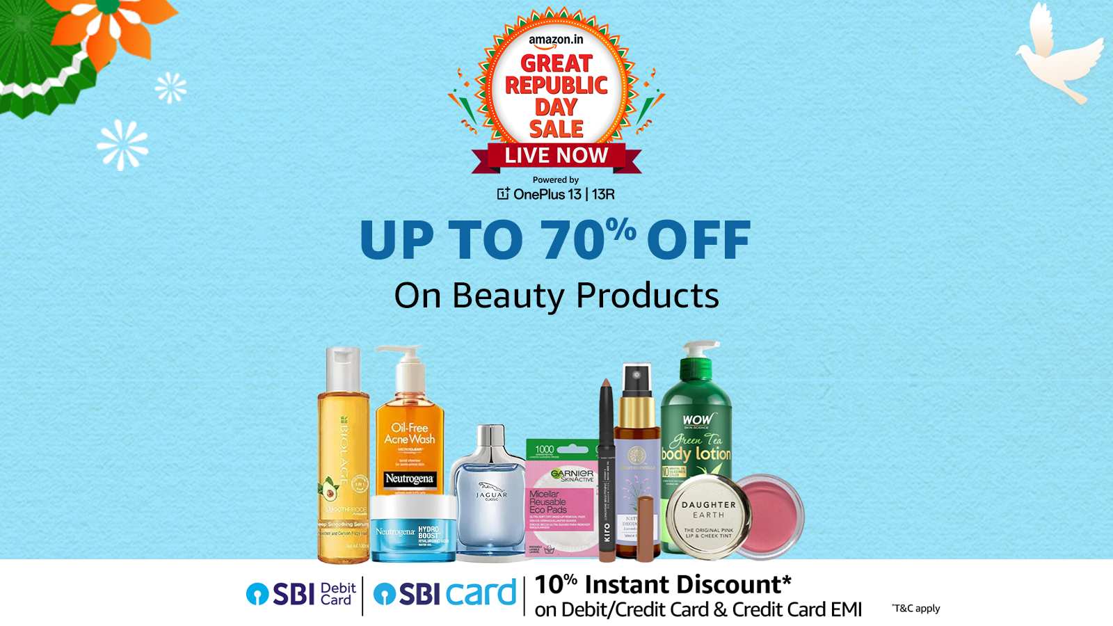 Amazon Sale 2025: Get up to 70% off on skincare and hair care