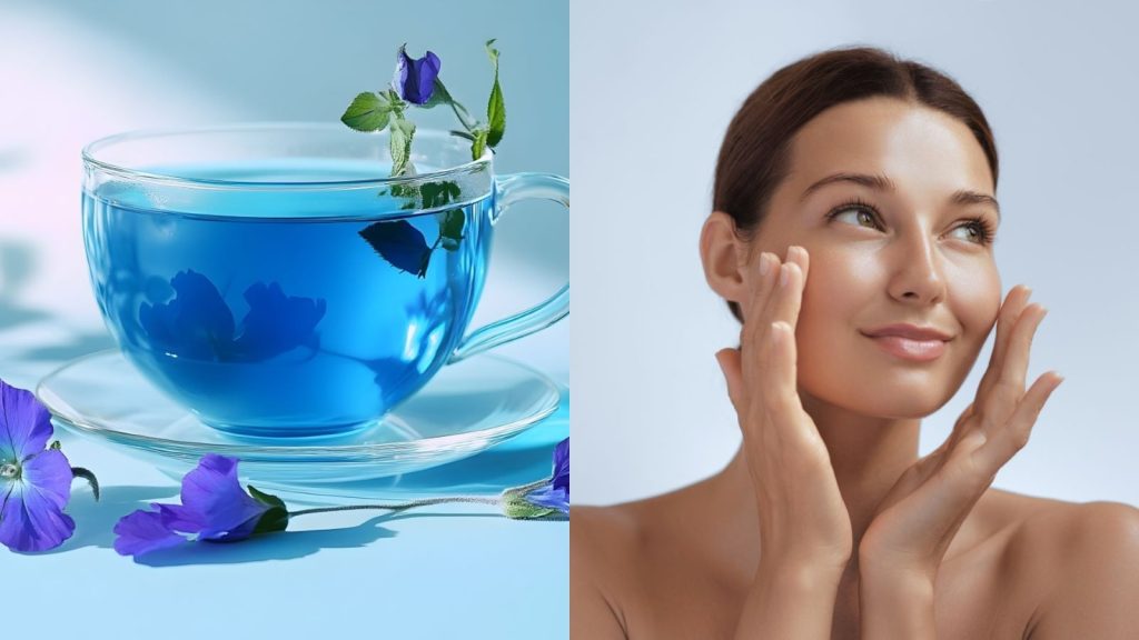 5 blue tea benefits for radiant, glowing skin